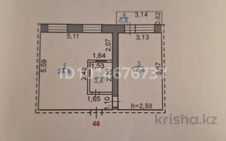 2-бөлмелі пәтер · 46.2 м² · 4/5 қабат, Сандригайло 66, бағасы: 13.8 млн ₸ в Рудном — фото 2