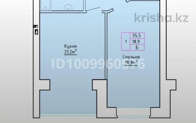 1-бөлмелі пәтер · 55.5 м² · 5/5 қабат, мкр. Алтын орда, Мкрн Батыс-2, бағасы: 17.5 млн ₸ в Актобе — фото 2