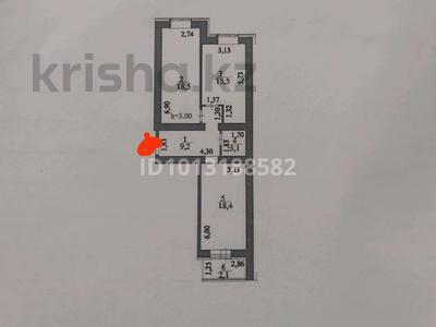 2-бөлмелі пәтер · 67 м² · 6/12 қабат, Жумекен Нажимеденов 38, бағасы: 31 млн ₸ в Астане, Сарайшык р-н