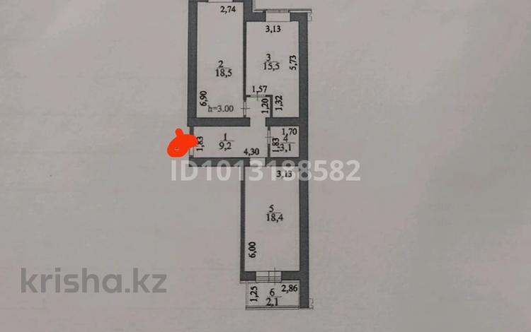 2-бөлмелі пәтер · 67 м² · 6/12 қабат, Жумекен Нажимеденов 38, бағасы: 31 млн ₸ в Астане, Сарайшык р-н — фото 2