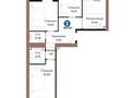 3-комнатная квартира · 86.72 м² · 8/9 этаж, Шафика Чокина 4 — Экопарк за 48.5 млн ₸ в Астане, Нура р-н — фото 14