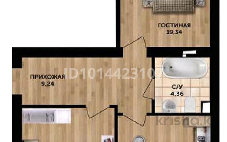 2-бөлмелі пәтер · 68.4 м² · 3/5 қабат, Алтын орда ш/а., Микрорайон Батыс-2 49Л, бағасы: 20.5 млн ₸ в Актобе, мкр. Алтын орда — фото 3