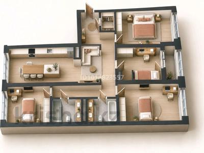 4-комнатная квартира · 113 м² · 9/9 этаж, Кенесары 54 за 76 млн ₸ в Астане, р-н Байконур