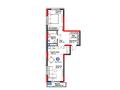 2-комнатная квартира · 54.33 м² · 8/16 этаж, ул. Букетова, в сторону мкрн. Кунгей и объездной трассы за ~ 30.2 млн ₸ в Караганде — фото 3