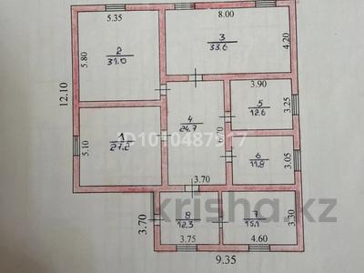 Отдельный дом · 6 комнат · 168.3 м² · 1377 сот., Азан Балов 43 за 12 млн 〒 в Бейнеу