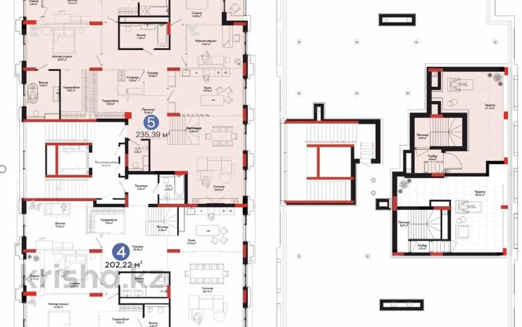 5-бөлмелі пәтер · 235.39 м² · 8/8 қабат, Тасшокы 6, бағасы: 354 млн ₸ в Астане — фото 6