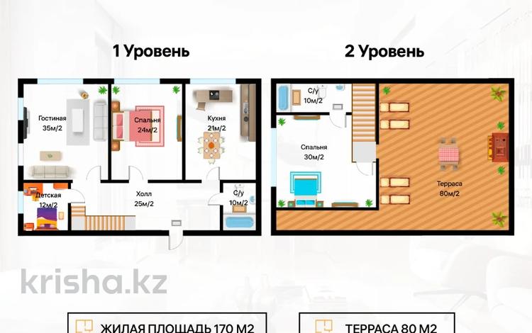 4-комнатная квартира, 195 м², 3/3 этаж, Душистая 20 за 58.5 млн 〒 в Актау, мкр Приморский — фото 2