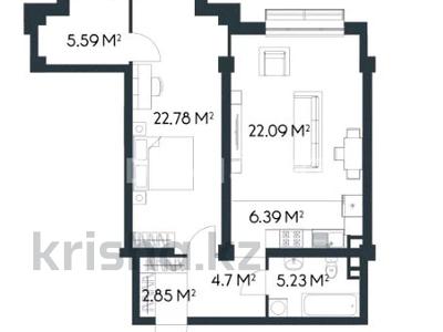 2-комнатная квартира, 68 м², 4/4 этаж, Сейдимбек 102/2 за 49.6 млн 〒 в Алматы