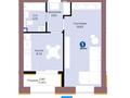 1-бөлмелі пәтер · 39 м² · 5/9 қабат, Шафика Чокина 4 — КИРПИЧНЫЙ ДОМ BI GROUP, бағасы: 28 млн ₸ в Астане