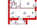 2-комнатная квартира · 58 м² · 2/12 этаж, ​Улица Шамши Калдаяков, 46 46 за 22.8 млн ₸ в Астане, Сарайшык р-н — фото 2