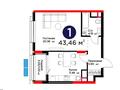 1-комнатная квартира · 43.46 м², мкр Нурсая, Абулхайр-хана 69/1 за ~ 29.9 млн ₸ в Атырау — фото 3