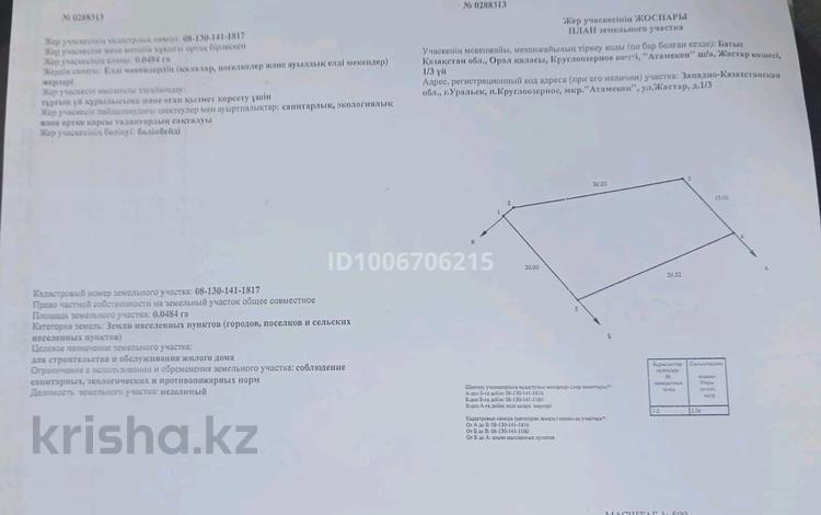 Участок · 5 соток, Жастар 1/3 за 3 млн 〒 в Круглоозерном — фото 2
