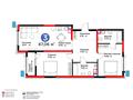 3-комнатная квартира · 88 м², Рыскулова за 49.5 млн ₸ в Шымкенте, Аль-Фарабийский р-н