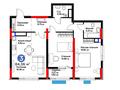 3-комнатная квартира · 85.5 м², Исатай Тайманова — Жарбосынова за ~ 59.1 млн 〒 в Атырау — фото 3