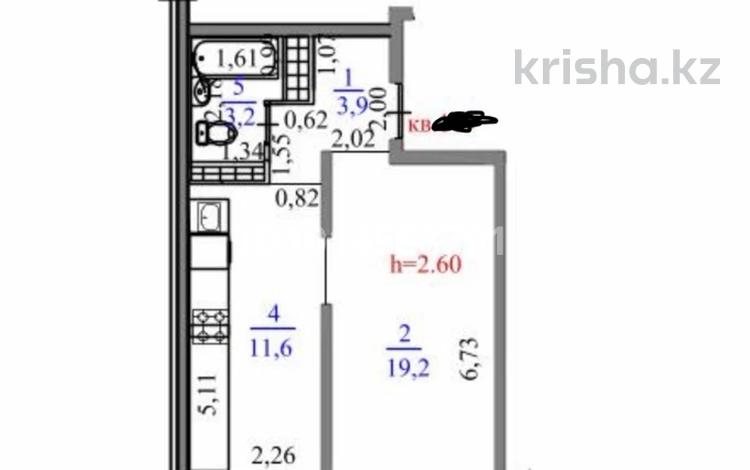 1-бөлмелі пәтер · 38.7 м² · 4/9 қабат, Райымбек 590/15, бағасы: 22.3 млн ₸ в Алматы, Наурызбайский р-н — фото 3
