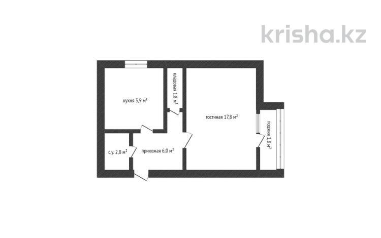 2-комнатная квартира, 39 м², 6/9 этаж, Темирбекова 2б за ~ 19.4 млн 〒 в Кокшетау — фото 2