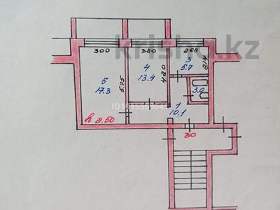 2-комнатная квартира · 49.5 м² · 4/4 этаж, Камзина 4 за 7 млн ₸ в Аксу