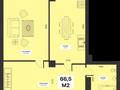 2-бөлмелі пәтер · 66 м² · 9/13 қабат, Шамина 2в, бағасы: 30 млн ₸ в Атырау, мкр Жилгородок — фото 9