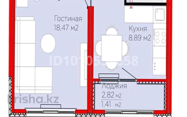 1-бөлмелі пәтер · 34.5 м² · 12/17 қабат, Улы Дала 14, бағасы: 22 млн ₸ в Астане, Нура р-н — фото 2