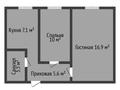 2-бөлмелі пәтер · 43.1 м² · 1/5 қабат, Маяковского 121, бағасы: 20 млн ₸ в Костанае — фото 2
