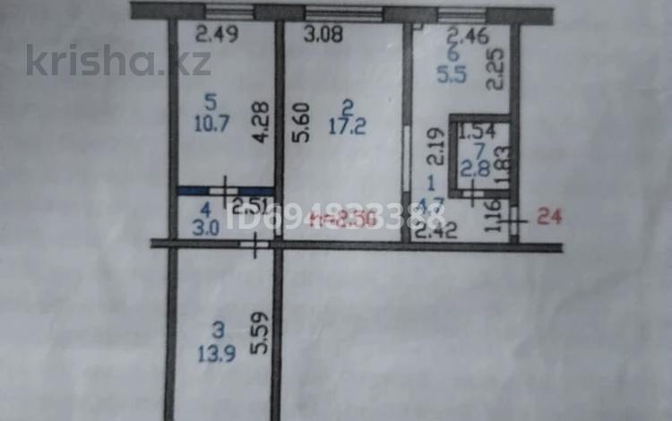 3-комнатная квартира · 57 м² · 1/5 этаж, Заводская за 17 млн ₸ в Петропавловске — фото 2