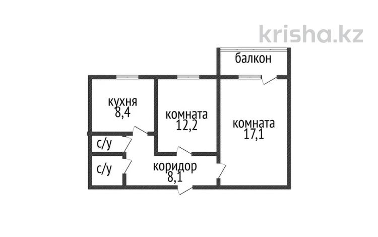 2-комнатная квартира · 49.8 м² · 4/6 этаж, 7 микрорайон 8а за 23 млн 〒 в Костанае — фото 2