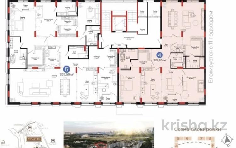 4-комнатная квартира · 180 м² · 2/7 этаж, Тасшокы, 4​ 4 за 225 млн ₸ в Астане, Алматы р-н — фото 2
