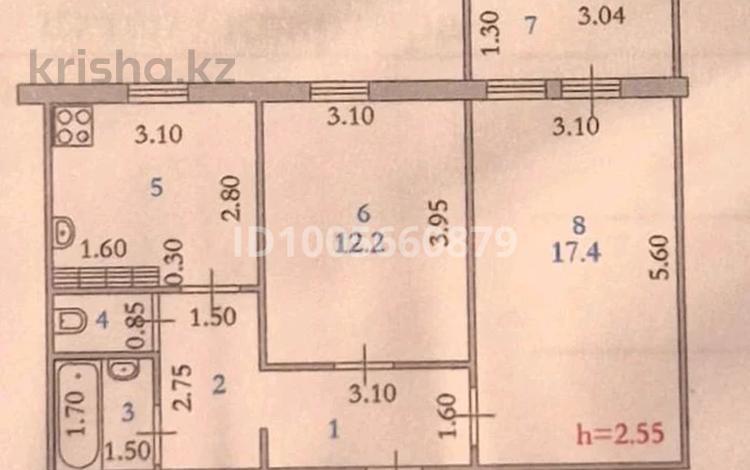2-бөлмелі пәтер · 60 м² · 4/5 қабат, Братьев Жубановых 202 — БСМП, бағасы: 15 млн ₸ в Актобе — фото 32