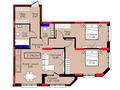 3-комнатная квартира, 78.27 м², Сыганак за ~ 30.9 млн 〒 в Астане, Нура р-н — фото 2