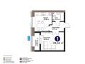 1-бөлмелі пәтер · 39.5 м², Е 101 5, бағасы: 27 млн ₸ в Астане, Нура р-н
