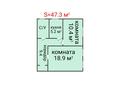 2-бөлмелі пәтер · 47.3 м² · 1/2 қабат, Пионерская, бағасы: 7.3 млн ₸ в Рудном — фото 2