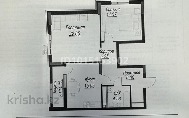 2-комнатная квартира · 71.2 м² · 14/16 этаж, Александр Сызганов за 48 млн ₸ в Астане, Есильский р-н — фото 2
