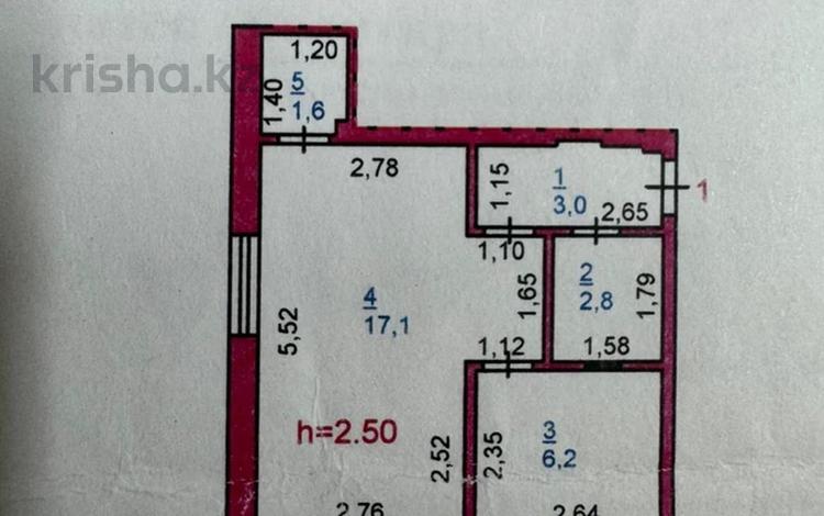 1-комнатная квартира · 30.7 м² · 1/5 этаж, Генерала Дюсенова — Торайгырова за 11.3 млн ₸ в Павлодаре — фото 2