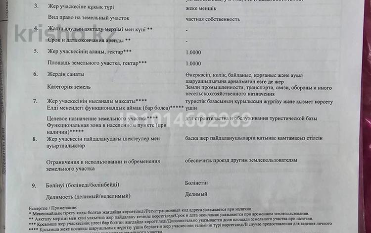 Участок · 1 га, Шоссейная за 34.5 млн ₸ в  — фото 2