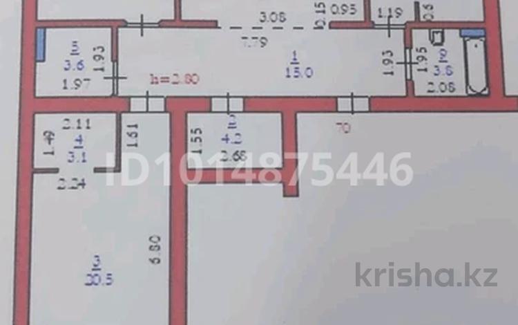 3-бөлмелі пәтер · 110 м² · 1/9 қабат, Алтын орда ш/а. 24Б, бағасы: 46 млн ₸ в Актобе, мкр. Алтын орда — фото 2