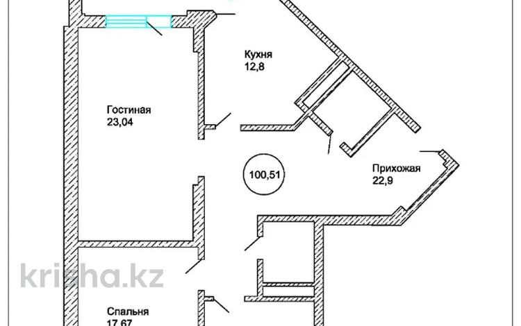3-комнатная квартира, 100 м², 4/12 этаж, Е-11 ул 6/1 за 28.5 млн 〒 в Астане, Есильский р-н — фото 12