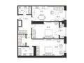 3-комнатная квартира · 110.3 м², Азимова 46А за ~ 79.3 млн ₸ в Ташкенте — фото 3