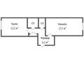 1-бөлмелі пәтер · 41 м² · 1/5 қабат, 9 микрорайон 11, бағасы: 17.5 млн ₸ в Костанае — фото 13