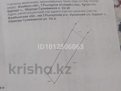 Участок · 10 соток, Сулейменов 3 — Каракат ауылы за 3 млн ₸ в Кулане
