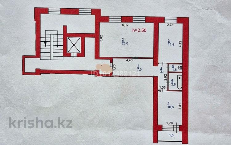 2-комнатная квартира · 61.5 м² · 4/10 этаж, Бекхожина за 31.5 млн ₸ в Павлодаре — фото 2