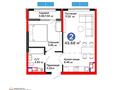 2-комнатная квартира · 46 м² · 5/12 этаж, мкр Акжар, Белжайлау 47а за 38 млн ₸ в Алматы, Наурызбайский р-н — фото 2