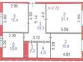 3-комнатная квартира · 86.9 м² · 4/9 этаж, Назарбаева 233б за ~ 39.1 млн ₸ в Костанае — фото 16