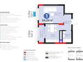1-бөлмелі пәтер · 35 м² · 4/9 қабат, Туран 57/8 — Возле Барыс арены, бағасы: 26.7 млн ₸ в Астане, Нура р-н — фото 4