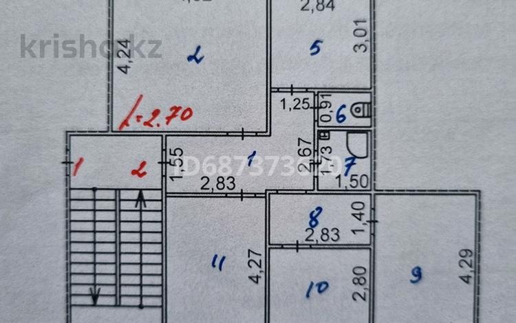 4-бөлмелі пәтер · 80 м² · 1/5 қабат, Есенберлина 6, бағасы: 41 млн ₸ в Жезказгане — фото 4