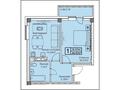 1-комнатная квартира, 44.47 м², Каирбекова 451 за ~ 13.3 млн 〒 в Костанае — фото 2