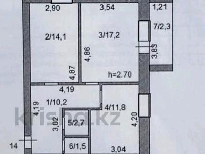 2-комнатная квартира, 59.8 м², 4/5 этаж, Акбидай 13б за ~ 16.1 млн 〒 в Кокшетау