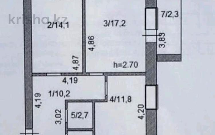 2-комнатная квартира, 59.8 м², 4/5 этаж, Акбидай 13б за ~ 16.1 млн 〒 в Кокшетау — фото 2
