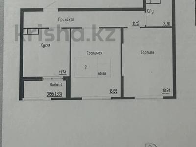 2-бөлмелі пәтер · 66 м² · 10/12 қабат, Байтурсынова 4 — А426, бағасы: 34.9 млн ₸ в Астане, Сарайшык р-н