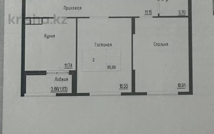 2-бөлмелі пәтер · 66 м² · 10/12 қабат, Байтурсынова 4 — А426, бағасы: 34.9 млн ₸ в Астане, Сарайшык р-н — фото 3