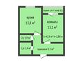 1-бөлмелі пәтер · 42.9 м² · 8/9 қабат, Г. Каирбекова 358/2, бағасы: 23.7 млн ₸ в Костанае — фото 14